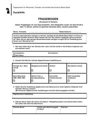 FRAGEBOGEN - Sozialhilfe