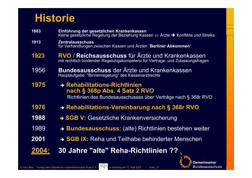 Folie - Arbeitskreis sozialmedizinisch interessierter Ãrzte eV