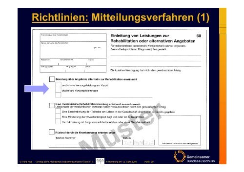 Folie - Arbeitskreis sozialmedizinisch interessierter Ãrzte eV