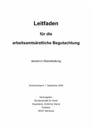 Leitfaden fÃ¼r die arbeitsamtsÃ¤rztliche Begutachtung