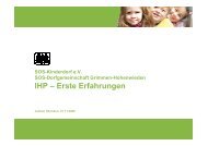 IHP - Erste Erfahrungen im Wohnbereich Jochen Hermann, SOS ...