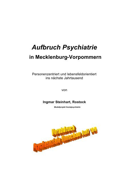 Aufbruch Psychiatrie - Sozialpsychiatrie Mecklenburg Vorpommern