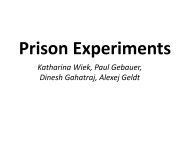 Prison Experiments - Sozialpsychologie