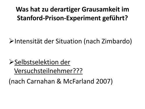 Prison Experiments - Sozialpsychologie