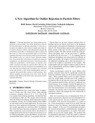 A New Algorithm for Outlier Rejection in Particle Filters - ISIF