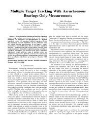 Multiple Target Tracking With Asynchronous Bearings-Only ... - ISIF