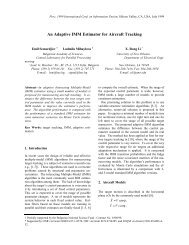 An Adaptive IMM Estimator for Aircraft Tracking - ISIF