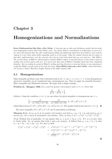 Topics in Inequalities - Theorems and Techniques Hojoo ... - Index of