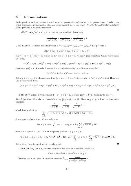 Topics in Inequalities - Theorems and Techniques Hojoo ... - Index of