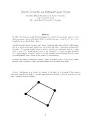 Discrete Geometry and Extremal Graph Theory - IMSA