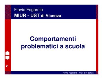 Relazione prof. Fogarolo - Sportello Provinciale Autismo