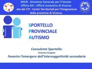 Presentazione di Sorgato Arianna - Sportello Provinciale Autismo