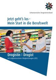 Mein Start in die Berufswelt Drogistin I Drogist - Drogoserver.ch