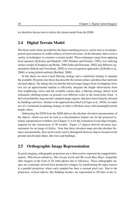 Semantic Interpretation of Digital Aerial Images Utilizing ...