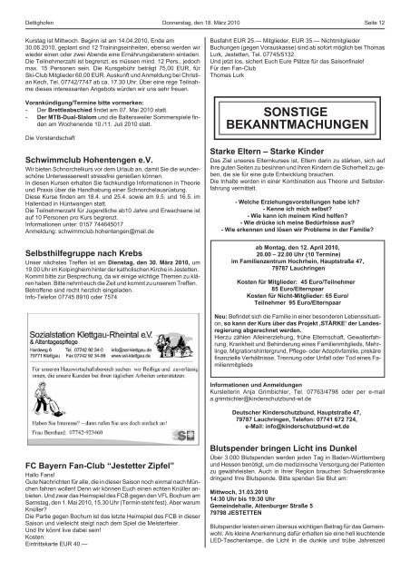Montag, 29.03.2010 - Gemeinde Dettighofen