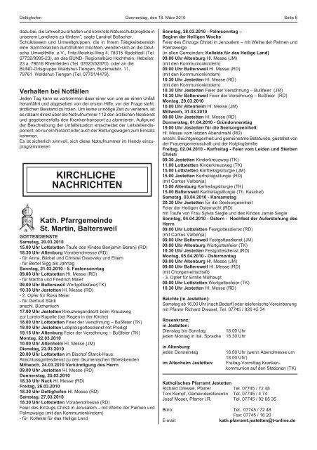 Montag, 29.03.2010 - Gemeinde Dettighofen