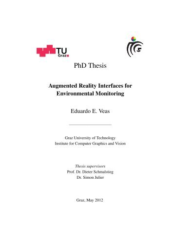 PhD Thesis - Institute for Computer Graphics and Vision - Graz ...