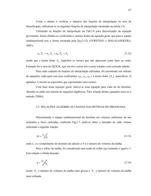 verificaÃ§Ã£o de funÃ§Ãµes de interpolaÃ§Ã£o em advecÃ§Ã£o-difusÃ£o 1d ...