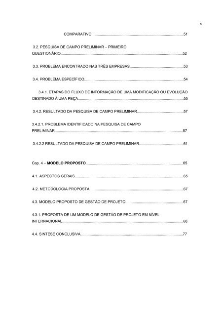 Proposta de um modelo de gestÃ£o de projetos para tropicalizaÃ§Ã£o ...