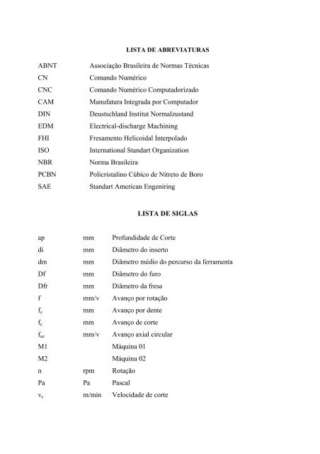 AnÃ¡lise da qualidade de furos realizados por fresamento helicoidal ...