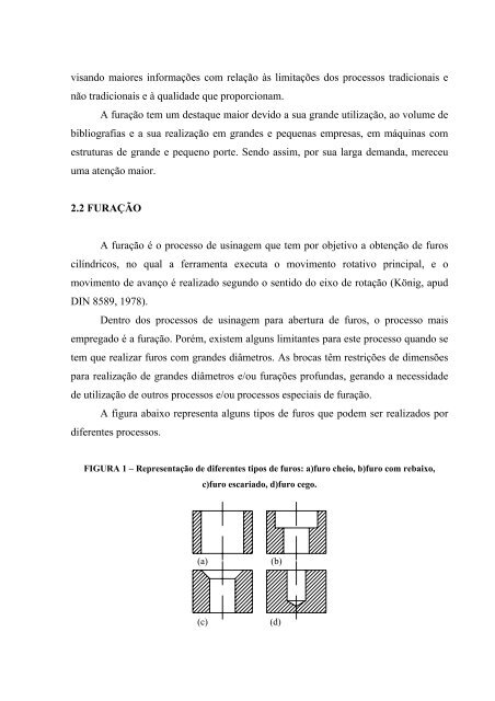 AnÃ¡lise da qualidade de furos realizados por fresamento helicoidal ...