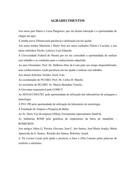 AnÃ¡lise da qualidade de furos realizados por fresamento helicoidal ...