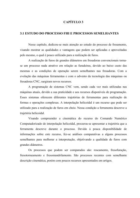 AnÃ¡lise da qualidade de furos realizados por fresamento helicoidal ...