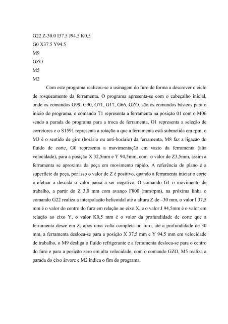 AnÃ¡lise da qualidade de furos realizados por fresamento helicoidal ...