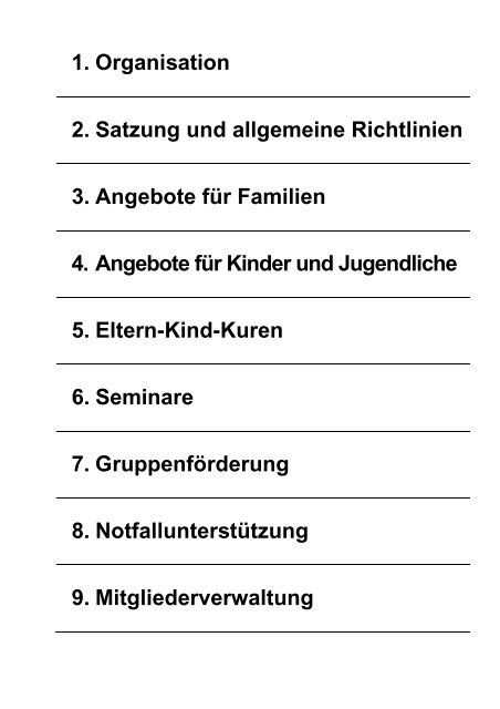 1. Organisation - beim Sozialwerk der Inneren Verwaltung des ...