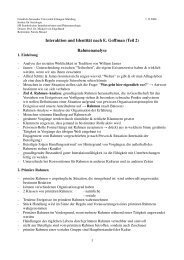 Interaktion und Identitaet nach Goffman II.pdf - Institut für Soziologie ...