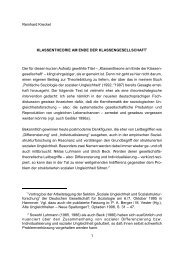 Klassentheorie am Ende der Klassengesellschaft