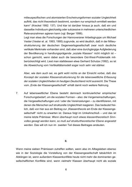 Klassentheorie am Ende der Klassengesellschaft