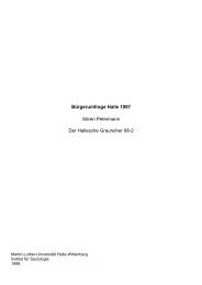 BÃ¼rgerumfrage Halle 1997 - Institut fÃ¼r Soziologie - Martin-Luther ...