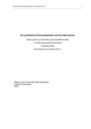 Die polizeiliche Kriminalstatistik und ihre Alternativen - UniversitÃ¤t ...