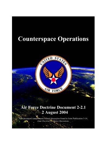 AFDD 2-2.1 Counterspace Operations