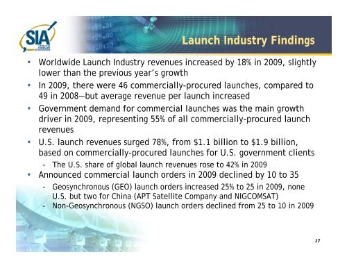 State of the Satellite Industry Report - Futron Corporation