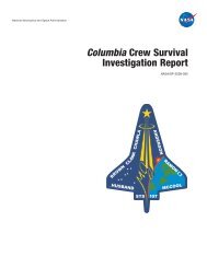 Columbia Crew Survival Investigation Report - NASA's History Office