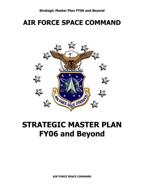 STRATEGIC MASTER PLAN FY06 and Beyond - Western States ...