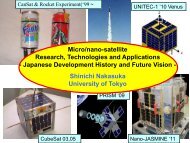 Micro/nano-satellite Research, Technologies and Applications ...