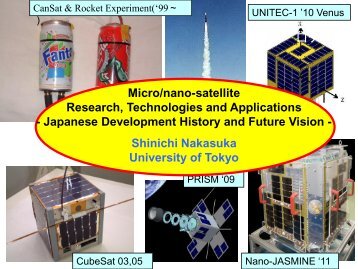 Micro/nano-satellite Research, Technologies and Applications ...