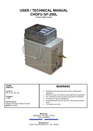 Chofu Propane gas heater - SpaDealers