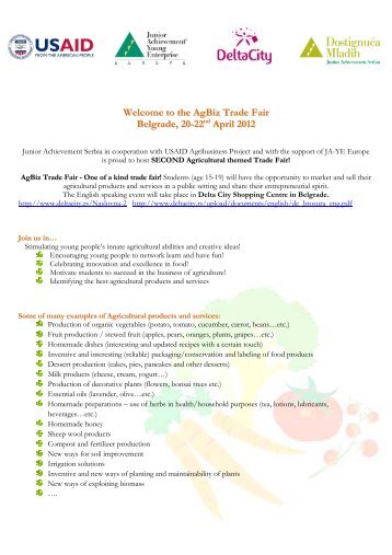the AgBiz Trade Fair Belgrade, 20-22 nd April 2012 - ja-ye europe