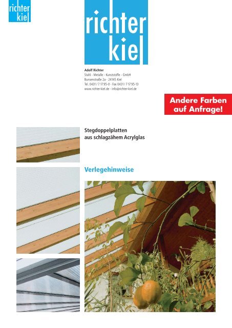 Katalog Kunststoffe - Adolf Richter GmbH