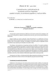 El derecho a la protesta en conflicto con el modelo Â«ciudadanoÂ».