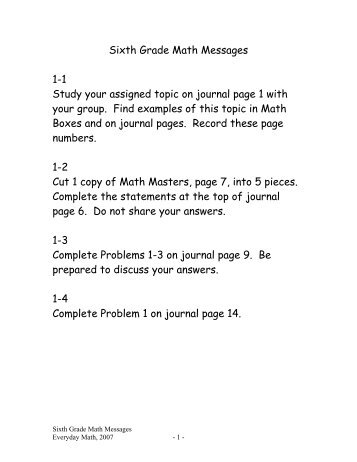 Fourth Grade Vocabulary List Everyday Math Fourth Grade Vocabulary List Everyday Math