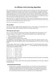 An efficient circle drawing algorithm