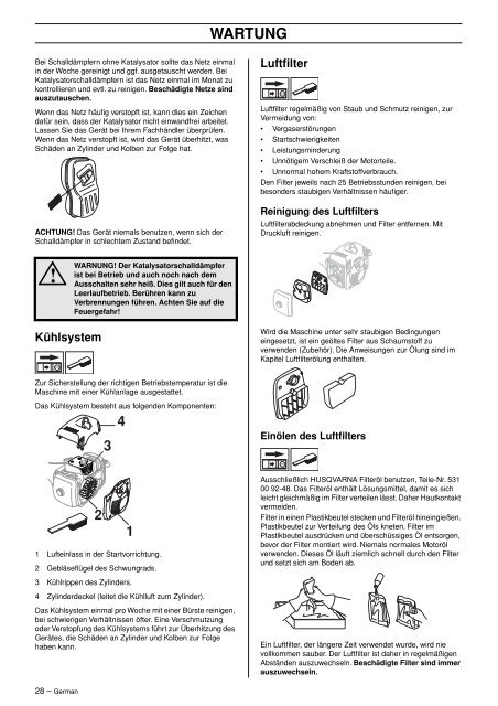 OM, 343 F, 345 FX, 345 FXT, 343 R, 345 RX, 2003-09 - Husqvarna