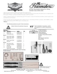 N41422 Peacemakers Exhaust For Harley - National Cycle, Inc.