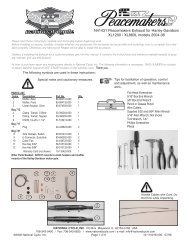 N41431 Peacemakers Exhaust for Harley-Davidson XL1200 ...