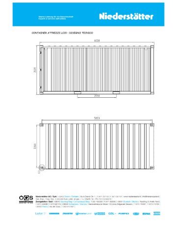 CONTAINER ATTREZZI LC20 â DISEGNO TECNICO